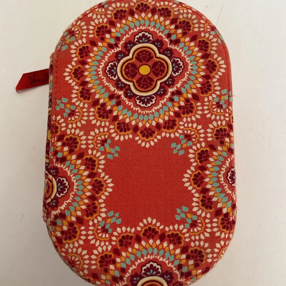 Retired Vera Bradley Coral Travel Jewelry box Case